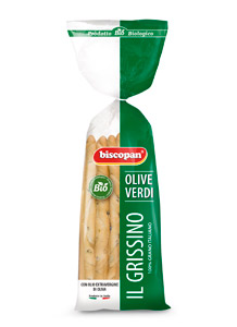 Grissini alle olive verdi 150 grammi