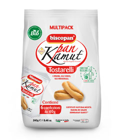 Tostarelli al kamut in carta riciclabile